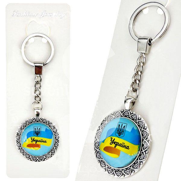 Брелок сувенір Стрічка жовто-блакитна Україна, фото 1