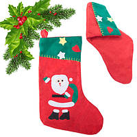 Рождественский носок для подарков Санта-Клауса сумка 26004