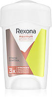 Женский кремовый антиперспирант дезодорант Rexona Maximum Protection Stress Control, 96 часов защита от пота
