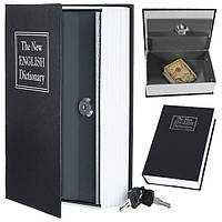 Сейф книга металлический ящик сейф ключ 24 см 1439