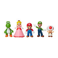 Набор эксклюзивных игровых фигурок SUPER MARIO - Марио и друзья 6 cm 400904