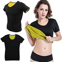 Женская неопреновая футболка для фитнеса с коротким рукавом 15888_XL