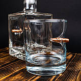 Набір "Два друга" графін та 2 склянки з кулею по 250 мл. Куля в келиху для віскі., фото 5