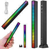 Світлодіодний USB-звук багатобарвний неоновий RGB aku 12278