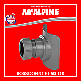 Муфта вертикальна (врізка) для каналізаційних труб 110/50 мм BOSSCONN110-50-GR McAlpine, фото 5
