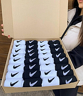 Мега комплект жіночих шкарпеток Nike 36-41 32 шт. довгих демісезонних бавовняних спортивних фірмових стильних MS