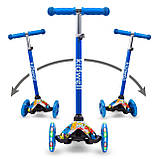 Самокат дитячий триколісний Kidwell UNO MONSTERS HUBAUNO01A5 Польша, фото 6