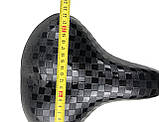 Сідло велосипедне "Шахматка блискуча", фото 2