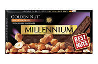 Шоколад Мілленіум Голден Нат Millennium Golden Nut чорний з цільним лісовим горіхом 100 грам