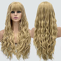 Длинный волнистый парик из термоволос 160 не имеющих блеска, цвет пшеничный блондин