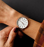 Часы женские наручные кварцевые Crrju Bali стильные аккуратные на стальном браслете для женщин MS