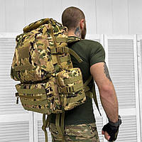 Модульний тактичний рюкзак мультикам (45 л) кардюра Штурмовий військовий камуфляж похідний універсальний MAR