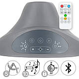 Крісло-гойдалка дитяча Kidwell 2в1 LUXI DARK MELANGE Колиска-гойдалка Bluetooth з пультом, фото 11