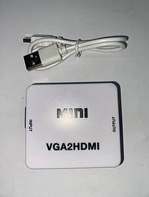 Перехідник відео конвертер з VGA в HDMI