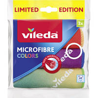 Серветки для прибирання Vileda Microfibre Colors Design 3 шт. (4023103208124)