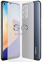 Мягкое стекло OPPO Reno 5 5G на Экран полиуретановое SoftGlass