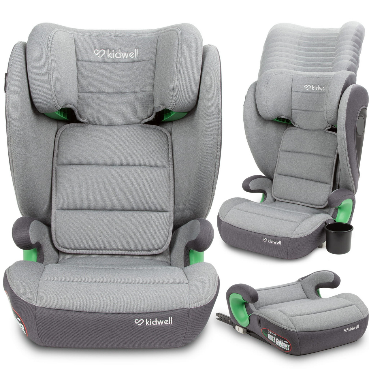 Дитяче автокрісло в машину від 15 до 36 кг WESTON I-SIZE LIGHT GRAY