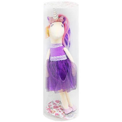 М'яка іграшка "Єдиноріг Принцеса", 50 см (фіолетова)