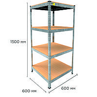 Металевий стелаж MRL-1500 ( 600x600) оцинкований