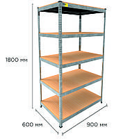 Металевий стелаж MRL-1800 ( 900x600) оцинкований