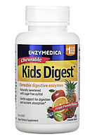 Enzymedica, Kids Digest, травні ферменти в формі жувальних таблеток зі смаком фруктового пуншу, 90 жувальних таблеток