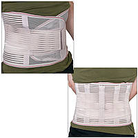 Бандаж для поперекового відділу хребта XXL 110 см пояс із ребрами жорсткості для підтримки спини