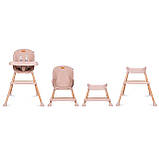 Дерев'яний стільчик для годування 4в1 EATAN WOOD PINK рожеве, фото 3