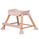 Дерев'яний стільчик для годування 4в1 EATAN WOOD PINK рожеве, фото 5