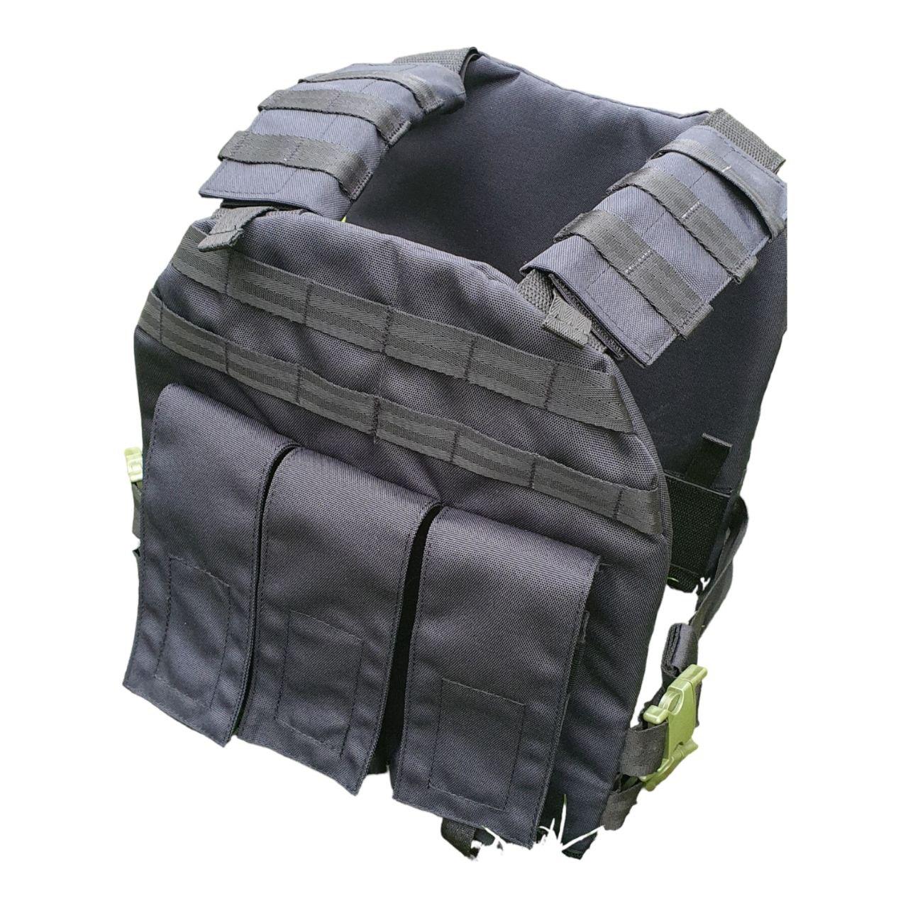 Розвантажувальна система плитоноска Plate Carrier у чорному кольорі