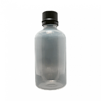 Флакон полімерний 100 мл із чорною кришкою