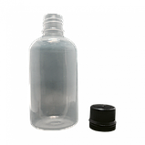 Флакон полімерний 100 мл із чорною кришкою, фото 2