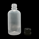 Флакон полімерний 100 мл із чорною кришкою, фото 4