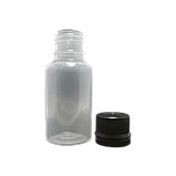 Флакон полімерний 30 мл із чорною кришкою, фото 2