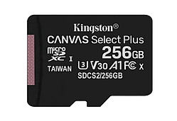 Карта пам`яті MicroSDXC 256GB Class 10 Kingston Canvas Select Plus