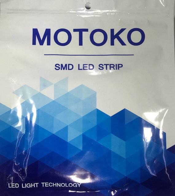 Світлодіодна стрічка MOTOKO SMD 2835 12V 60 д.м. IP65 холодний білий (ціна 1м)