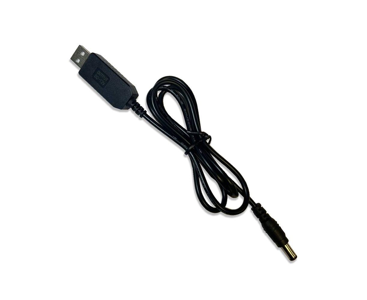Перехідник USB 5v - DC 12v 7W штекер 5.5×2.5 для живлення LED або роутера WIFI 12Вольт від Power Bank 5вольт