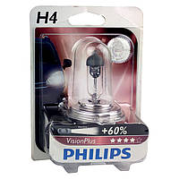 Лампа автомобільна галогенна PHILIPS Vision Plus +60% H4 12342VPB1 1 шт (399349)