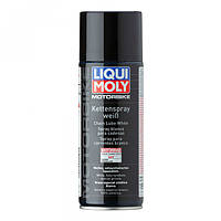 Біле мастило спрей для приводного кола мотоциклів Liqui Moly Motorbike Kettenspray Weiss 0.4 л (1591)