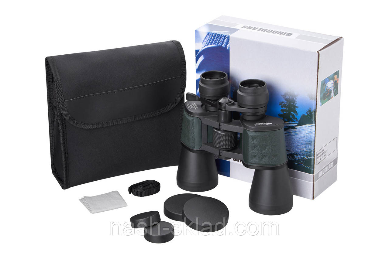 Бинокль с зумом 8-24x50 Bassell, бінокль для рибалки та полювання