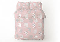 Постільна білизна Home Line. Бязь Слони рожеве-Полуторний