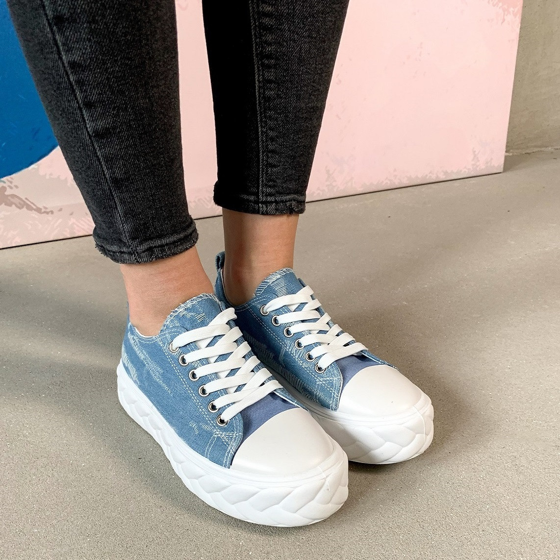 Кросівки жіночі Fashion Giselle 3966 37 розмір 24 см Блакитний код ID 4548915