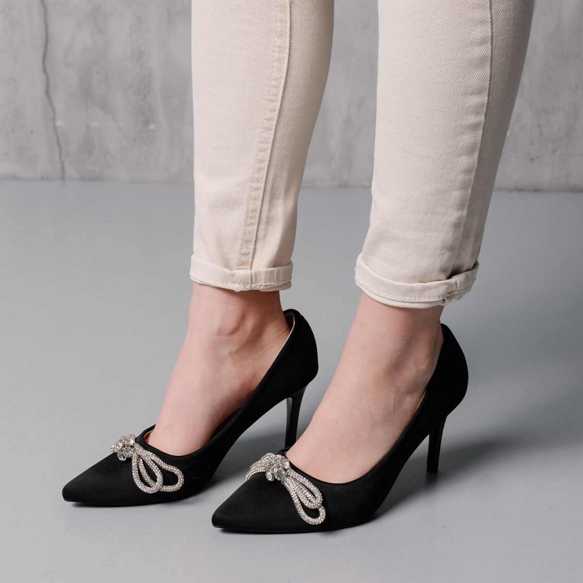 Жіночі туфлі Fashion Chui 3984 40 розмір 25,5 см Чорний код ID 4549060