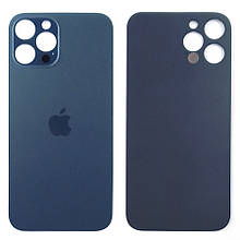 Задня кришка Apple iPhone 12 Pro Max синя оригінал Китай з великим отвором