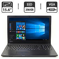 Ноутбук Б-класс Toshiba Tecra C50-B/15.6"/Core i5 2 ядра 1.7GHz/4GB DDR3/256GB SSD/HD Graphics 4400/Webcam