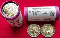Монета 2 євро Слава Україні із банківського ролу