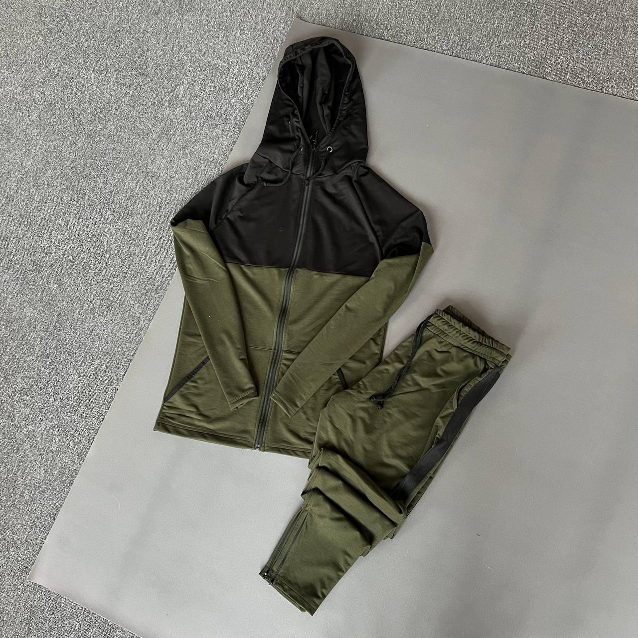 Спортивний костюм зелений чоловічий весняний COMBO | Чоловічий спортивний костюм весняний FA 5478, фото 1