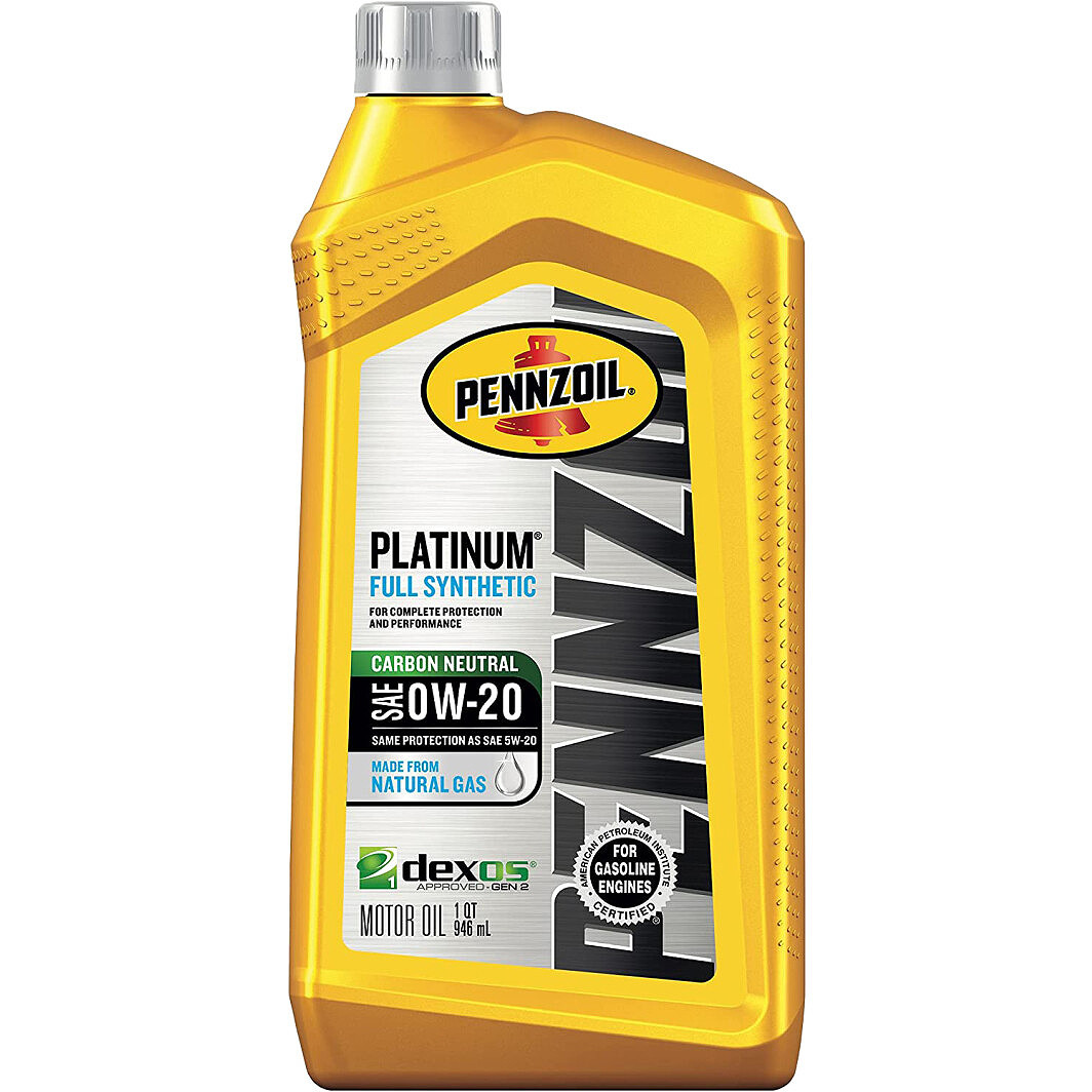 Pennzoil Platinum Fully Synthetic 0W-20, 0.946 л (550036541) моторна олива, фото 1