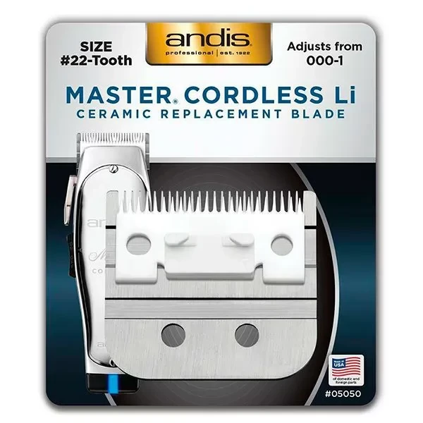 Керамічний ніж на машинку для стриження Andis Master Cordless, фото 1
