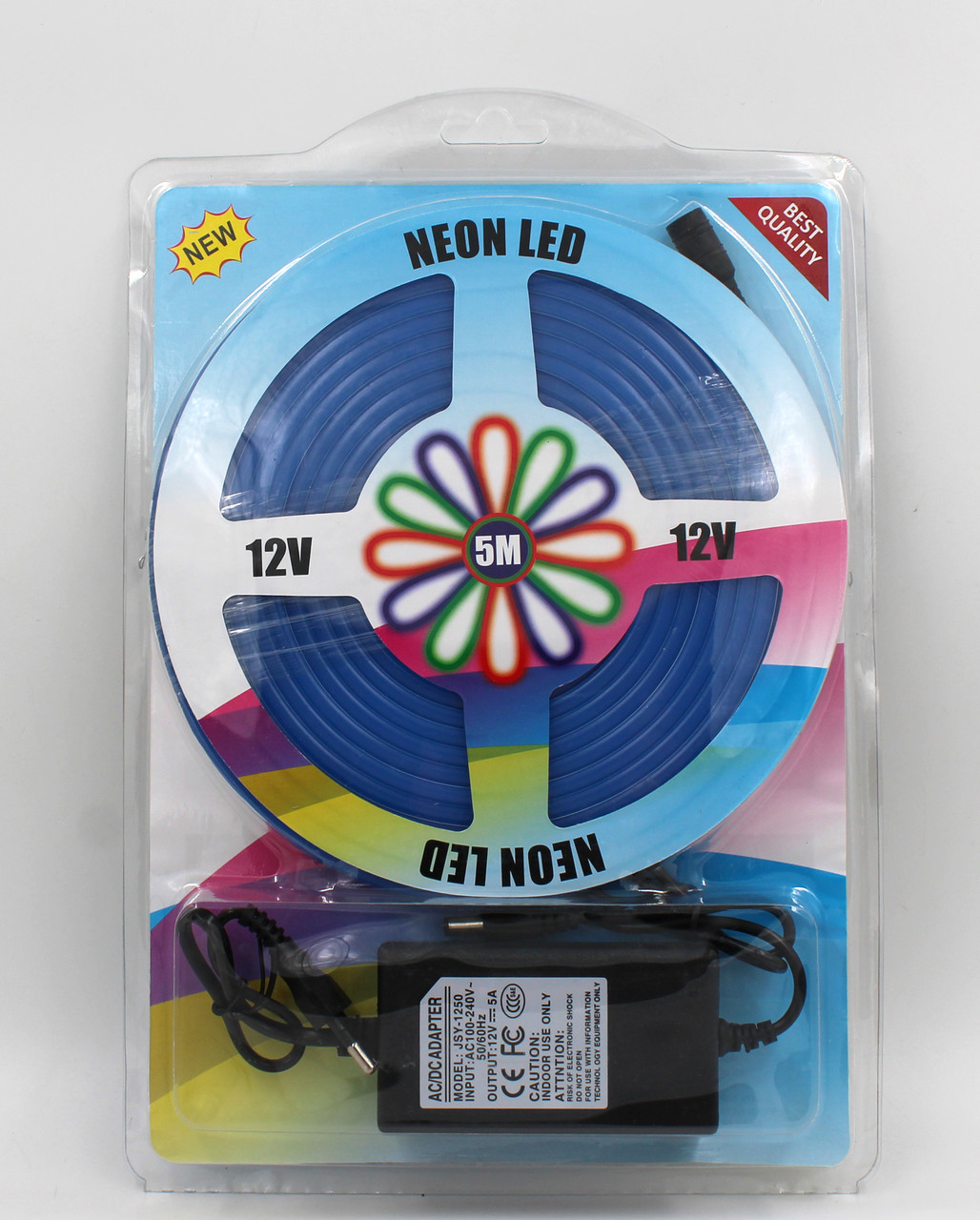 Стрічка Силіконова LED NEON Синя 5M Blue 12V-220V, фото 1