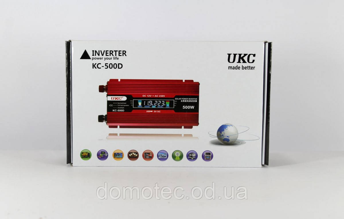 Перетворювач AC/DC KC-500D 500W + LCD